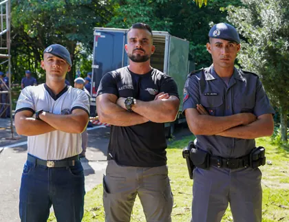 Alunos aprovados na PM-SP no dia da formatura