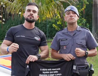 Aprovados fardados da Polícia Militar de São Paulo