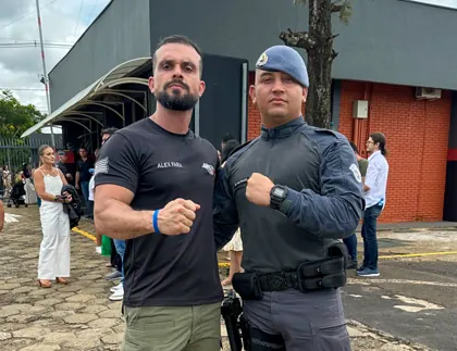 Alunos aprovados na PM-SP no dia da formatura