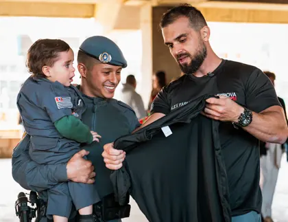 Aprovados fardados da Polícia Militar de São Paulo