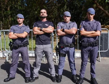 Aprovados fardados da Polícia Militar de São Paulo