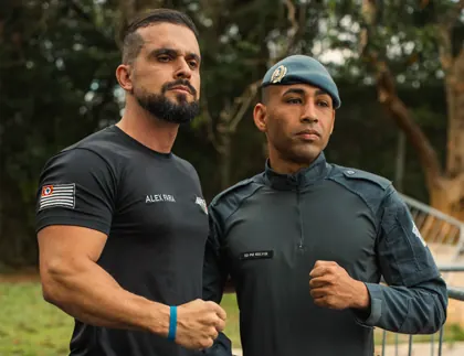Aprovados fardados da Polícia Militar de São Paulo