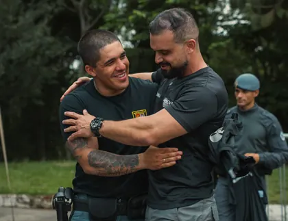 Aprovados fardados da Polícia Militar de São Paulo